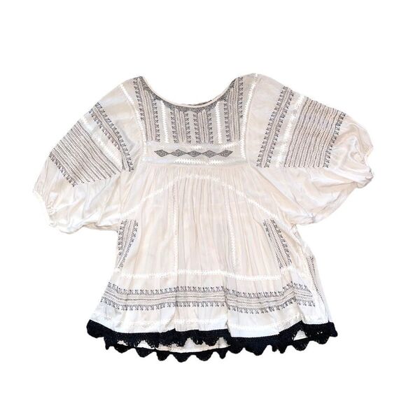 Free People Wild One Embroidered Top - Picture 12 of 16